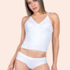 Brasier extra largo de lycra con broche atrás